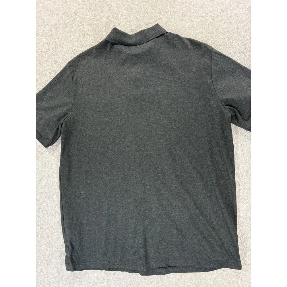 Polo Ralph Lauren Oxford Stitched Logo S/S Polo Shirt (Men's Large) Gray/Black